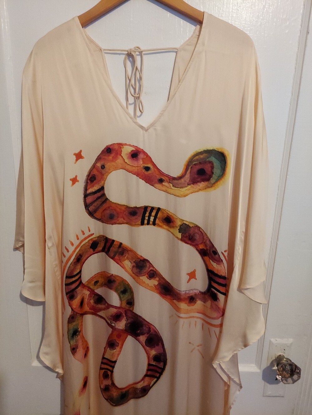Jen Rossi Galleon Kaftan Dress Womens Medium/Large Daylight Charmer Resort $209 - Picture 2 of 11
